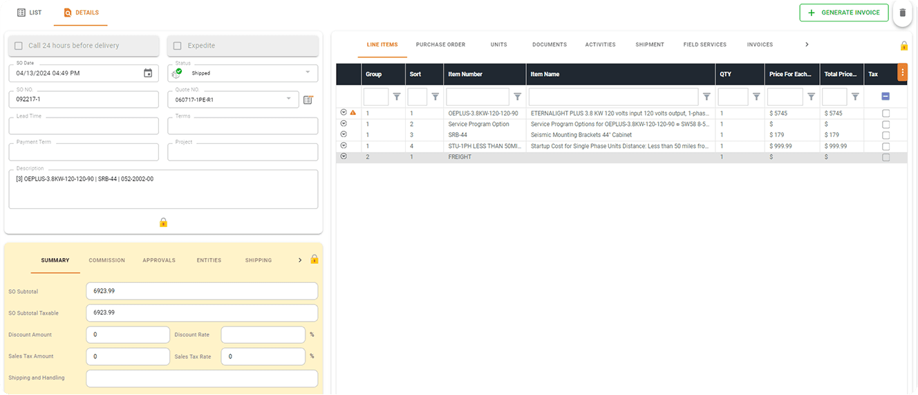 Detail Button Functionality